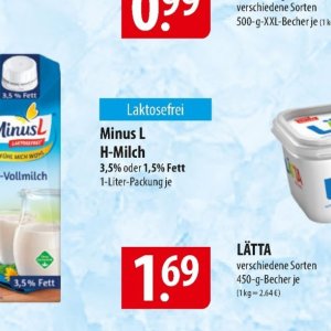 Milch bei Famila Nord Ost