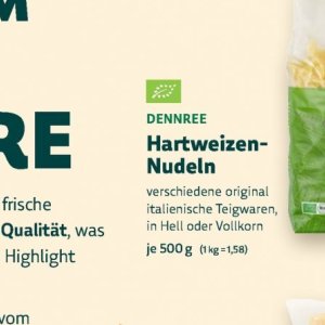 Nudeln bei BioMarkt