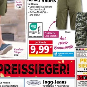 Shorts bei Norma