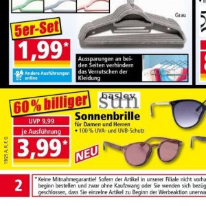 Sonnenbrille bei Norma