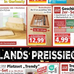 Besteckkasten bei Norma