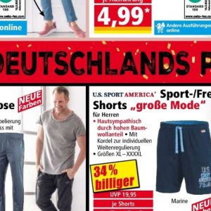 Shorts bei Norma
