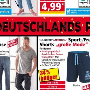 Shorts bei Norma