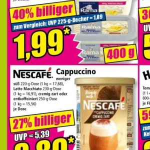 Cappuccino bei Norma