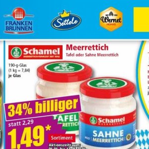 Tafel bei Norma
