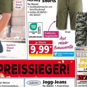 Shorts bei Norma