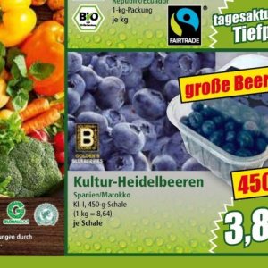Heidelbeeren bei Norma