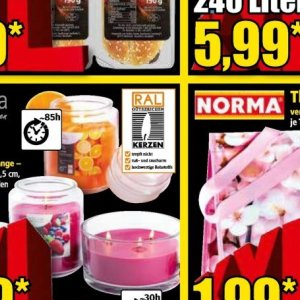 Kerzen bei Norma