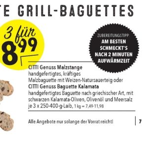 Baguette bei Citti Markt