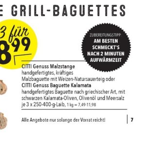 Baguette bei Citti Markt