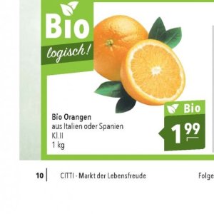 Orangen bei Citti Markt