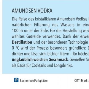 Destillation bei Citti Markt