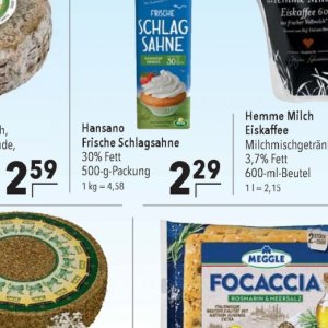 Schlagsahne bei Citti Markt