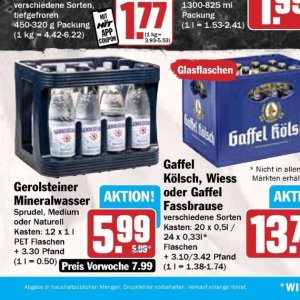 Mineralwasser bei Hit