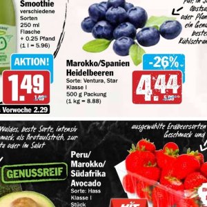 Heidelbeeren bei Hit