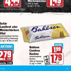 Kuchen bei Hit