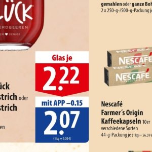 Glas bei Famila Nord Ost