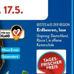 Erdbeeren bei Aldi SÜD