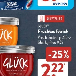 Glas bei Aldi SÜD