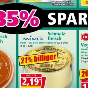 Schweinefleisch bei Norma