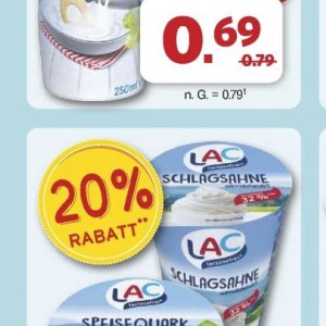 Schlagsahne bei Famila Nord West