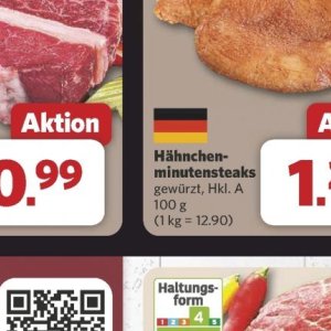 Minutensteaks bei Combi