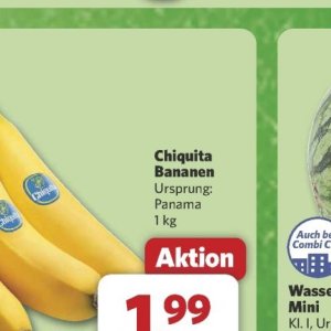 Bananen bei Combi