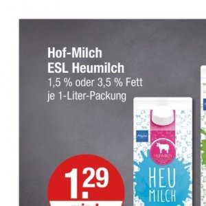 Milch bei V-Markt