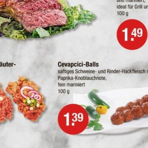 Cevapcici bei V-Markt