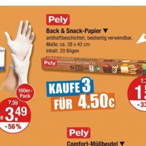 Backpapier bei V-Markt