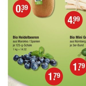 Heidelbeeren bei V-Markt