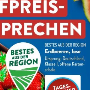 Erdbeeren bei Aldi SÜD