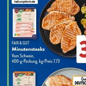 Minutensteaks bei Aldi SÜD