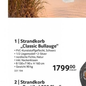 Strandkorb bei Selgros