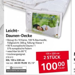 Decke bei Selgros
