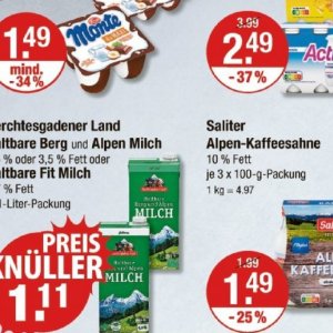 Milch bei V-Markt