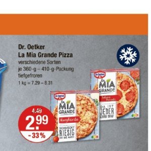 Pizza bei V-Markt
