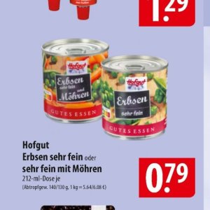 Erbsen bei Famila Nord Ost