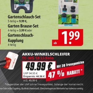 Winkelschleifer bei Famila Nord Ost