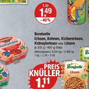 Erbsen bei V-Markt