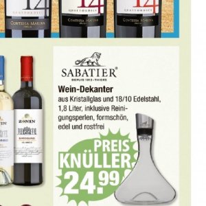 Dekanter bei V-Markt
