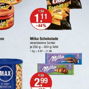 Schokolade bei V-Markt
