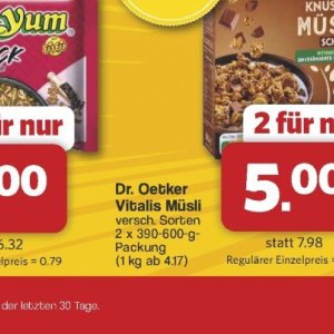 Müsli bei Famila Nord West