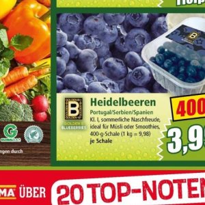 Heidelbeeren bei Norma
