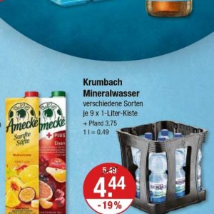 Mineralwasser bei V-Markt
