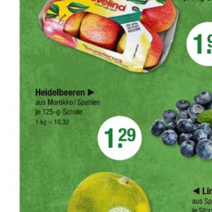 Heidelbeeren bei V-Markt