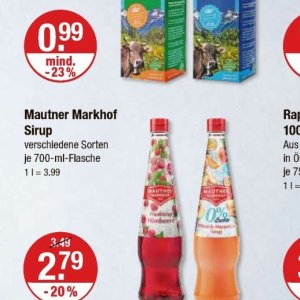 Sirup bei V-Markt