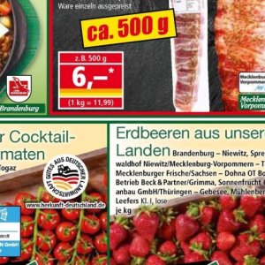 Erdbeeren bei Norma