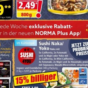 Sushi bei Norma