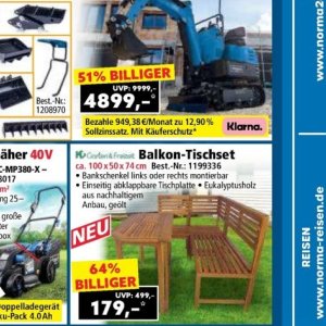 Balkon bei Norma